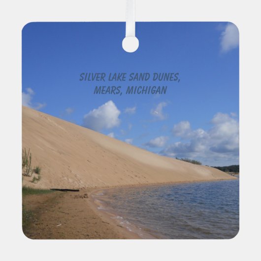 Silver Lake Sand Dunes, Mears, Michigan Metalen Ornament (Voorkant)