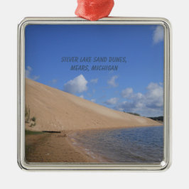 Silver Lake Sand Dunes, Mears, Michigan Metalen Ornament