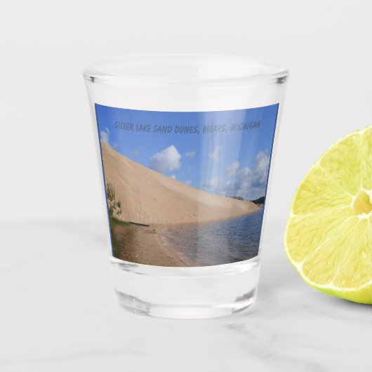 Silver Lake Sand Dunes, Mears, Michigan Shot Glas (Voorkant)