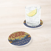 Silver Lake Whiskey Vintage and Label Zandsteen Onderzetter (Zijkant)