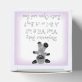 Silver Lamb Baby Gender onthullen partijtje Bedankdoosjes (Bovenkant)