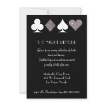 Silver Las Vegas repetitie diner uitnodiging