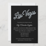 Silver Las Vegas Sparkles Post Wedding Invitation Kaart<br><div class="desc">Dit Las Vegas Post Wedding Reception wordt geaccenteerd met sparkly zilver type op een zwarte achtergrond, die het voor het koppel perfect maakt dat in Las Vegas opkwam. Het maakt deel uit van het Silver Las Vegas Sparkles Wedding Collectie. Als extra coördinerende punten nodig zijn, enkel contacteer ons bij prettyfancyinvites@gmail.com...</div>