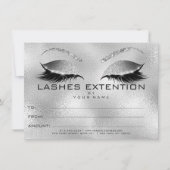 Silver Lashes Exention Makeup Certificate Cadeft (Voorkant)