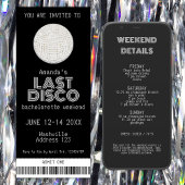 Silver Last Disco Bachelorette Weekend Ticket Kaart