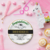 Silver Laurel Master Science Graduation Party Papieren Bordje (Feest)