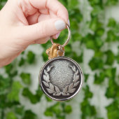 Silver Laurel Wreath Sleutelhanger (Hand)