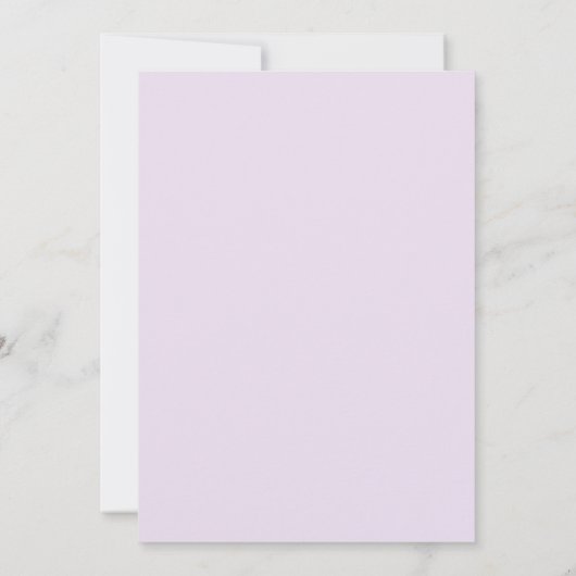 Silver & Lavender Dress Vrijgezellenfeest Kaart (Achterkant)