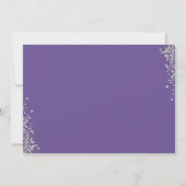 Silver Lavender Paars First Communtion Foto Kaart (Achterkant)