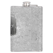 Silver Lawn Bowls Logo met Bowls Heupfles (Achterkant)