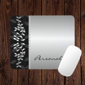 Silver Leaf Border Mousepad Muismat