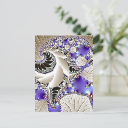 Silver Leaf Briefkaart (Staand voorkant)