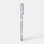 Silver Leaf Elegant Pattern iPhone 16 Hoesje (Rechterkant)