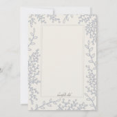 Silver Leaf Invitation Kaart (Achterkant)