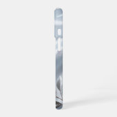 Silver Leaf Red Berry Silk iPhone 16 Hoesje (Linkerkant)