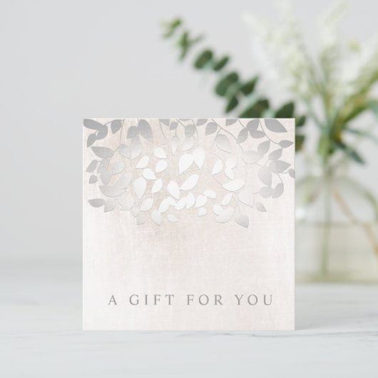 Silver Leaves Marble Salon Spa Cadeaubon (Staand voorkant)