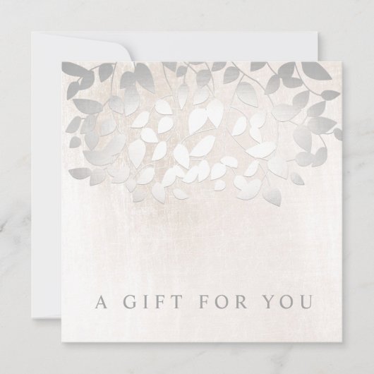 Silver Leaves Marble Salon Spa Cadeaubon (Voorkant)