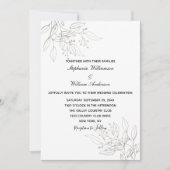 Silver leest elegante formele moderne grafische br kaart (Voorkant)