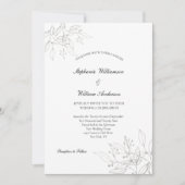 Silver leest elegante formele moderne grafische br kaart (Voorkant)