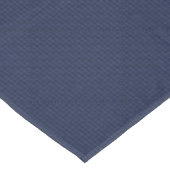 Silver Leo-symbool op Navy Blue Carbon Print Tafelkleed (Gekanteld)