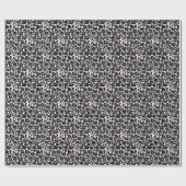 Silver Leopard Print Cadeaupapier (Vlak)
