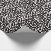 Silver Leopard Print Cadeaupapier (Hoek)