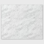 Silver Leopard Print Cadeaupapier (Vlak)