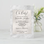 Silver Leopard Print Kaart (Staand voorkant)