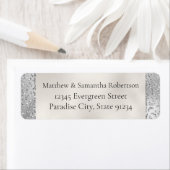 Silver Leopard Print Luxe Glitter Etiket (Insitu)