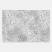 Silver Leopard Print Luxe Glitter       Inpakpapier Vel (Voorkant 3)