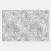 Silver Leopard Print Luxe Glitter       Inpakpapier Vel (Voorkant 2)