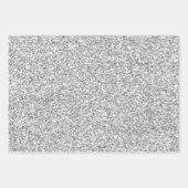Silver Leopard Print Luxe Glitter       Inpakpapier Vel (Voorkant)