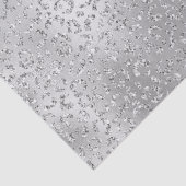 Silver Leopard Print Luxe Glitter        Tissuepapier (Detail)