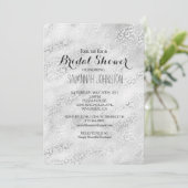 Silver Leopard Print vrijgezellenfeest Kaart (Staand voorkant)