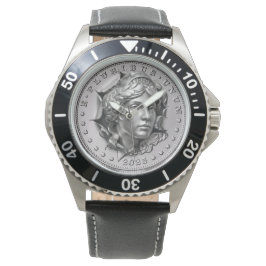 Silver liberty horloge