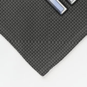 Silver Libra Zodiabol op Carbon Fibre Print Fleece Deken (Hoek)