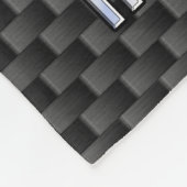 Silver Libra Zodiabol op Carbon Fibre Print Fleece Deken (Hoek)