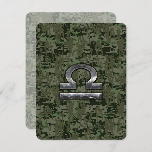Silver Libra Zodiac Green Digital Camo (Voorkant / Achterkant)