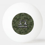 Silver Libra Zodiac Green Digital Camo Pingpongbal (Voorkant)