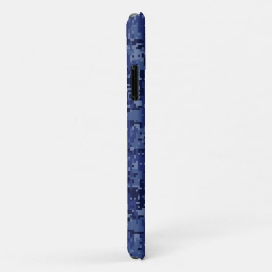 Silver Libra Zodiac Sign on blue digital camo Case-Mate iPhone Case (Achterkant/rechts)