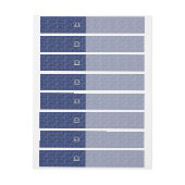 Silver Libra Zodiac Sign on blue digital camo Omwikkelbaar Adreslabel (Vel)