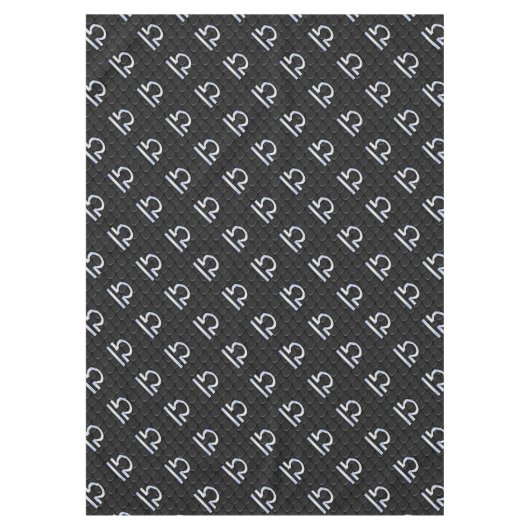 Silver Libra Zodiac Sign Snake Skin Style Tafelkleed (Voorkant)