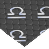 Silver Libra Zodiac Sign Snake Skin Style Tafelkleed (Gekanteld)