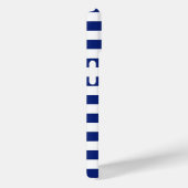 Silver Lifesaver op Nautical Stripes Case-Mate iPhone Case (Achterkant / Rechts)