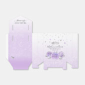 Silver Light Paars Roos Party - Dank u Sjabloon Bedankdoosjes (Uitgevouwen)