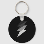 Silver Lightning Thunder Bolt Sleutelhanger (Voorkant)