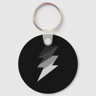 Silver Lightning Thunder Bolt Sleutelhanger
