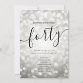 Silver Lights 40e verjaardag Menu Programma (Voorkant)