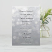 Silver Lights en Glitter Kaart (Staand voorkant)