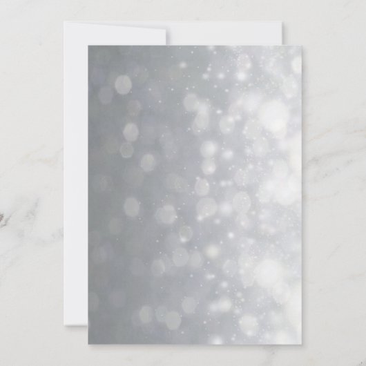 Silver Lights en Glitter Kaart (Achterkant)